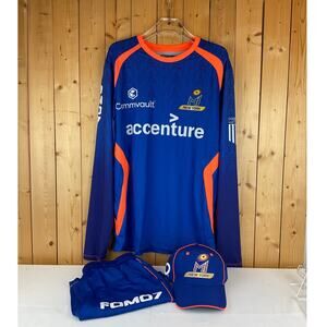 Performax MI New York Major League Cricket Team Apparel, Blue - Size M